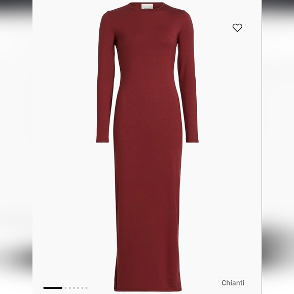 Reformation Tommie Knit Maxi Dress Chianti Small NWOT - Picture 5 of 9